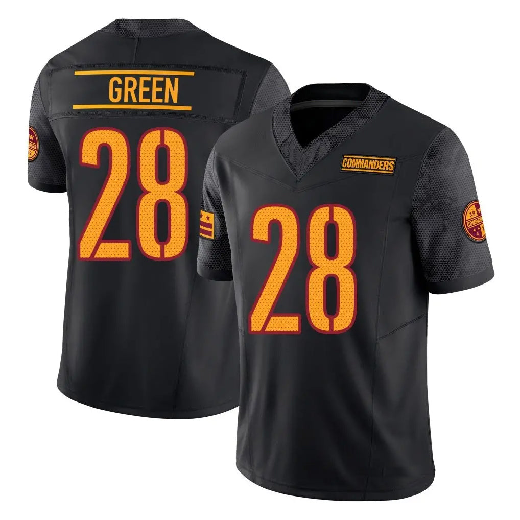 CBdoa W.Commanders #28 Darrell Green Player  Black Vapor F.U.S.E. Limited Stitched Jerseys