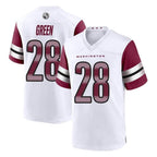 CBdoa W.Commanders #28 Darrell Green Player White Home Game Stitched Jerseys
