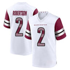 CBdoa W.Commanders #2 Amik Robertson Player White Game Home Stitched Jerseys