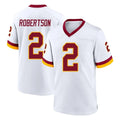 CBdoa W.Commanders #2 Amik Robertson Player White Home Game Stitched Jerseys