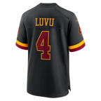 CBdoa W.Commanders #4 Frankie Luvu Black Hail Raiser Alternate Game Stitched Jerseys