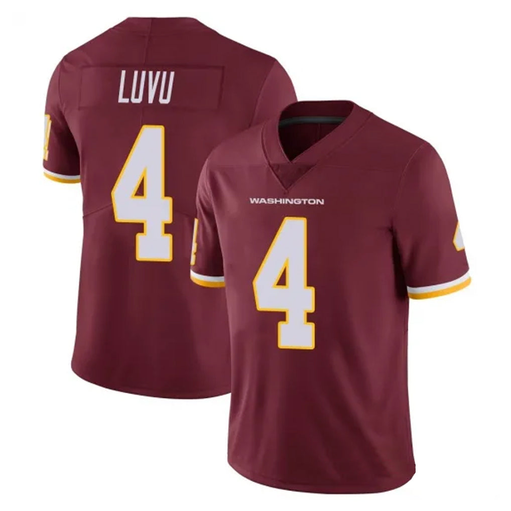 CBdoa W.Commanders #4 Frankie Luvu Player Burgundy Vapor Limited Stitched Jerseys