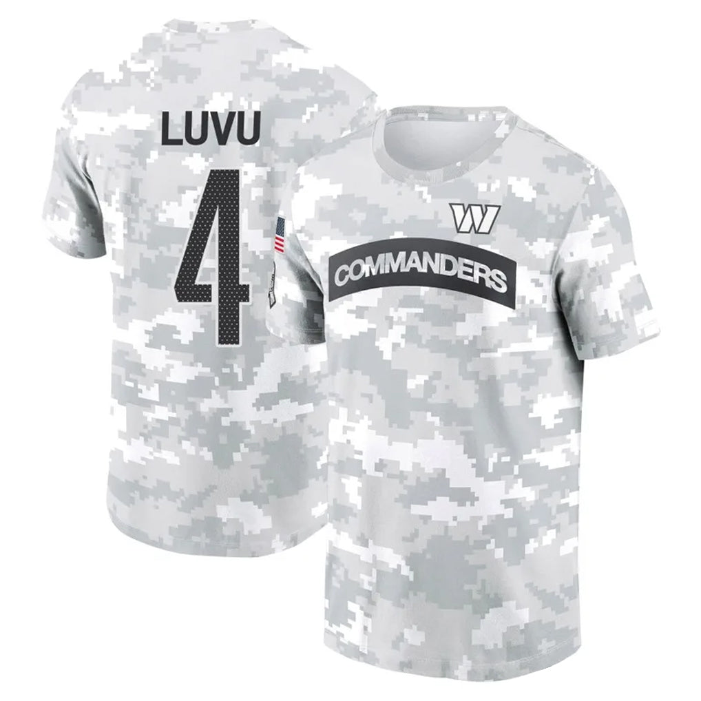 CBdoa W.Commanders #4 Frankie Luvu Player Salute to Service Hoodies T-Shirts Football Jerseys