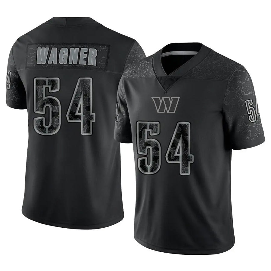 CBdoa W.Commanders #54 Bobby Wagner Player Black RFLCTV Limited Stitched Jerseys