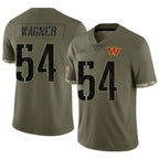 CBdoa W.Commanders #54 Bobby Wagner Player Olive Salute To Service Limited Stitched Jerseys