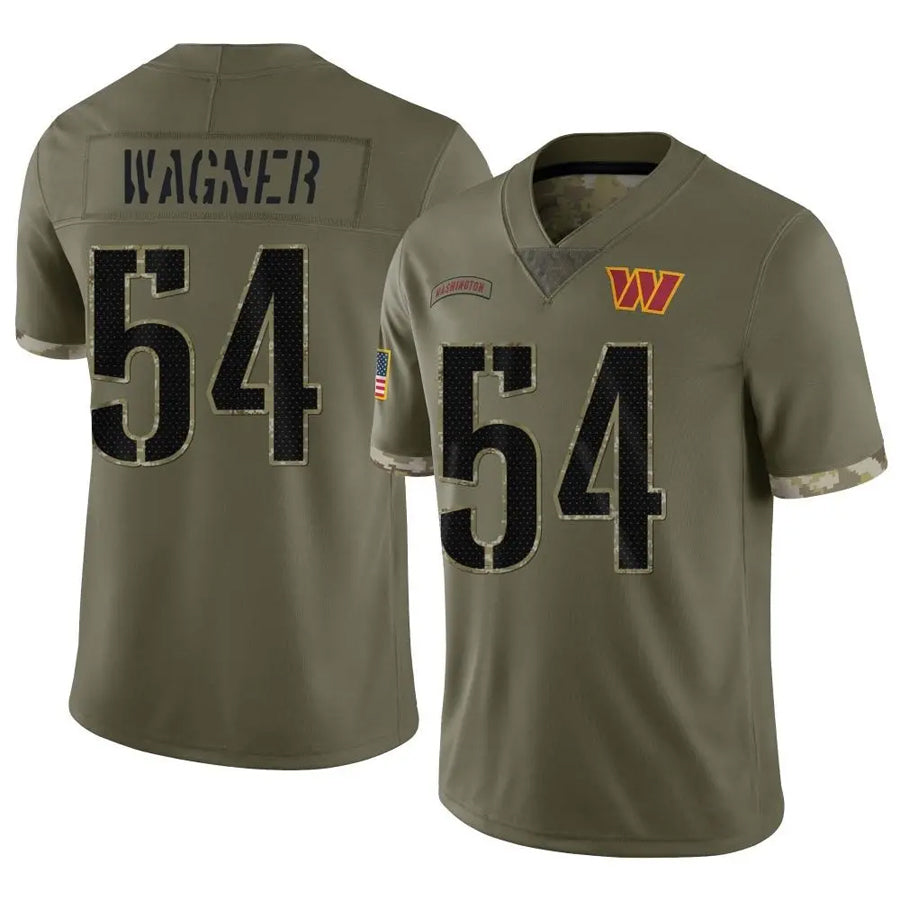 CBdoa W.Commanders #54 Bobby Wagner Player Olive Salute To Service Limited Stitched Jerseys