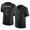 CBdoa W.Commanders #5 Jayden Daniels Player Black RFLCTV Limited Stitched Jerseys