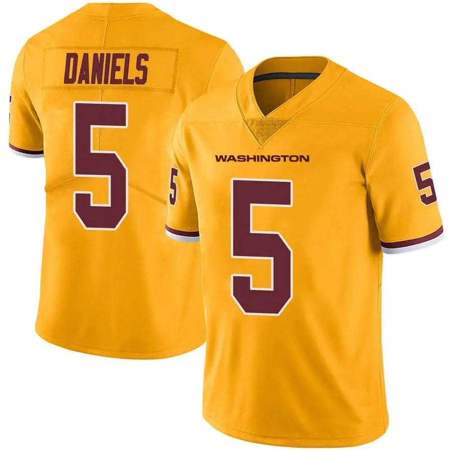CBdoa W.Commanders #5 Jayden Daniels Player Limited Gold Color Rush Stitched Jerseys