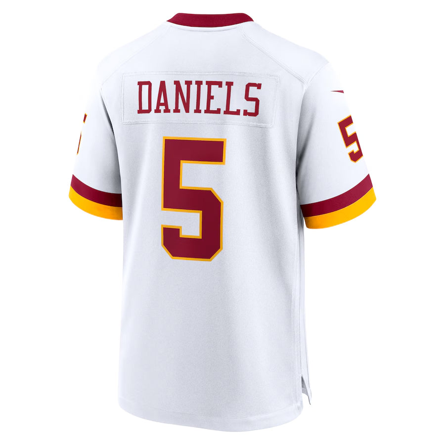 CBdoa W.Commanders #5 Jayden Daniels Player White Home Game Stitched Jerseys