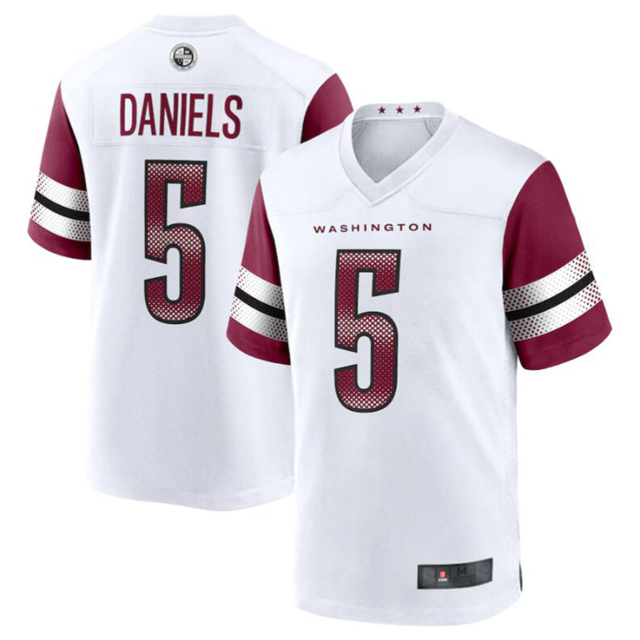 CBdoa W.Commanders #5 Jayden Daniels White 2024 Draft First Round Pick Player Game Stitched Jerseys