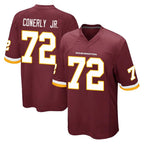 CBdoa W.Commanders #72 Josh Conerly Jr. Player Burgundy Team Color Home Game Stitched Jerseys