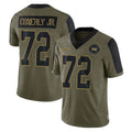 CBdoa W.Commanders #72 Josh Conerly Jr. Player Olive Salute To Service Limited Game Stitched Jerseys