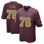 CBdoa W.Commanders #76 Sam Cosmi Player Burgundy Alternate Home Game Stitched Jerseys
