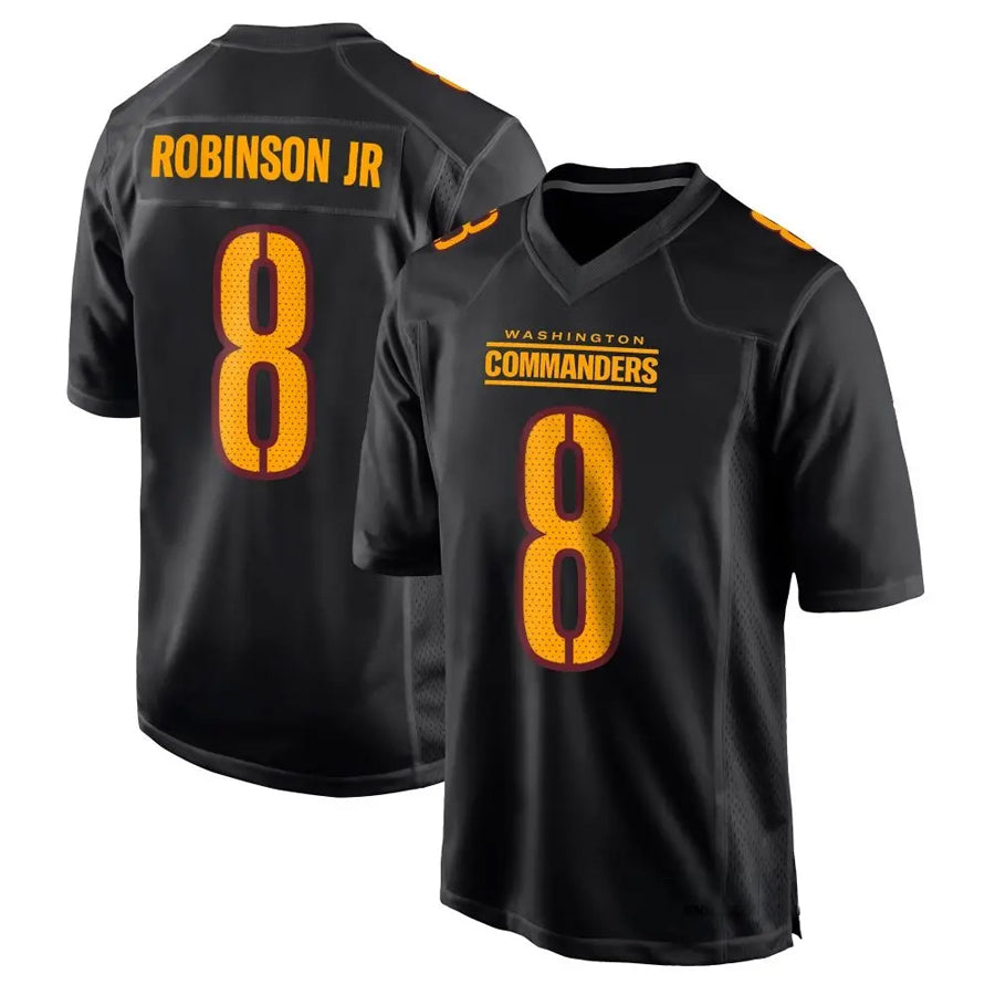 CBdoa W.Commanders #8 Brian Robinson Jr. Player Black Fashion Stitched Jerseys