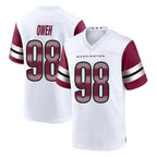 CBdoa W.Commanders #98 Odafe Oweh Player White Game Home Stitched Jerseys