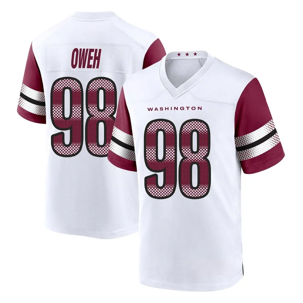 CBdoa W.Commanders #98 Odafe Oweh Player White Game Home Stitched Jerseys