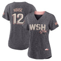 CBdoa W.Nationals #12 Brady House Player Gray City Connect Stitched Jerseys
