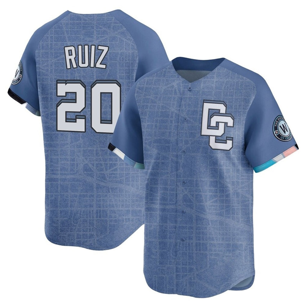 CBdoa W.Nationals #20 Keibert Ruiz Player Light Blue Limited City Connect Stitched Jerseys