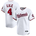 CBdoa W.Nationals #4 Daylen Lile Player White Alternate Limited Replica Stitched Jerseys