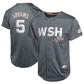 CBdoa W.Nationals #5 CJ Abrams Player Charcoal City Connect Limited Stitched Jerseys
