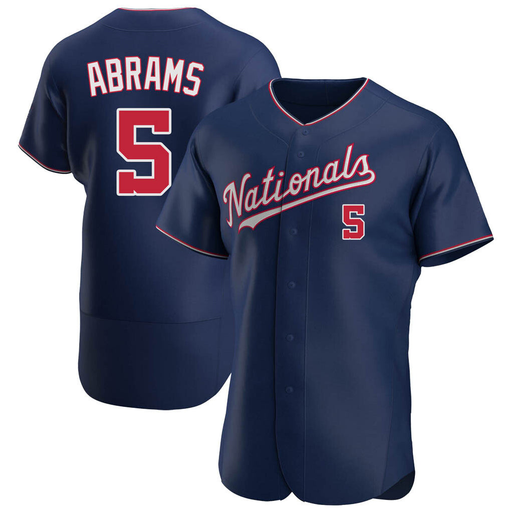CBdoa W.Nationals #5 CJ Abrams Player Navy Alternate Elite Stitched Jerseys