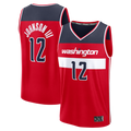 CBdoa W.Wizards #12 Tre Johnson III Red Fast Break Replica Jerseys - Icon Edition