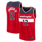 CBdoa W.Wizards #12 Tre Johnson III Red Fast Break Replica Jerseys - Icon Edition