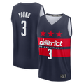 CBdoa W.Wizards #3 Trae Young Navy Fast Break - Statement Edition