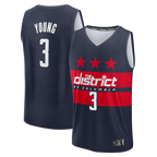 CBdoa W.Wizards #3 Trae Young Navy Fast Break - Statement Edition