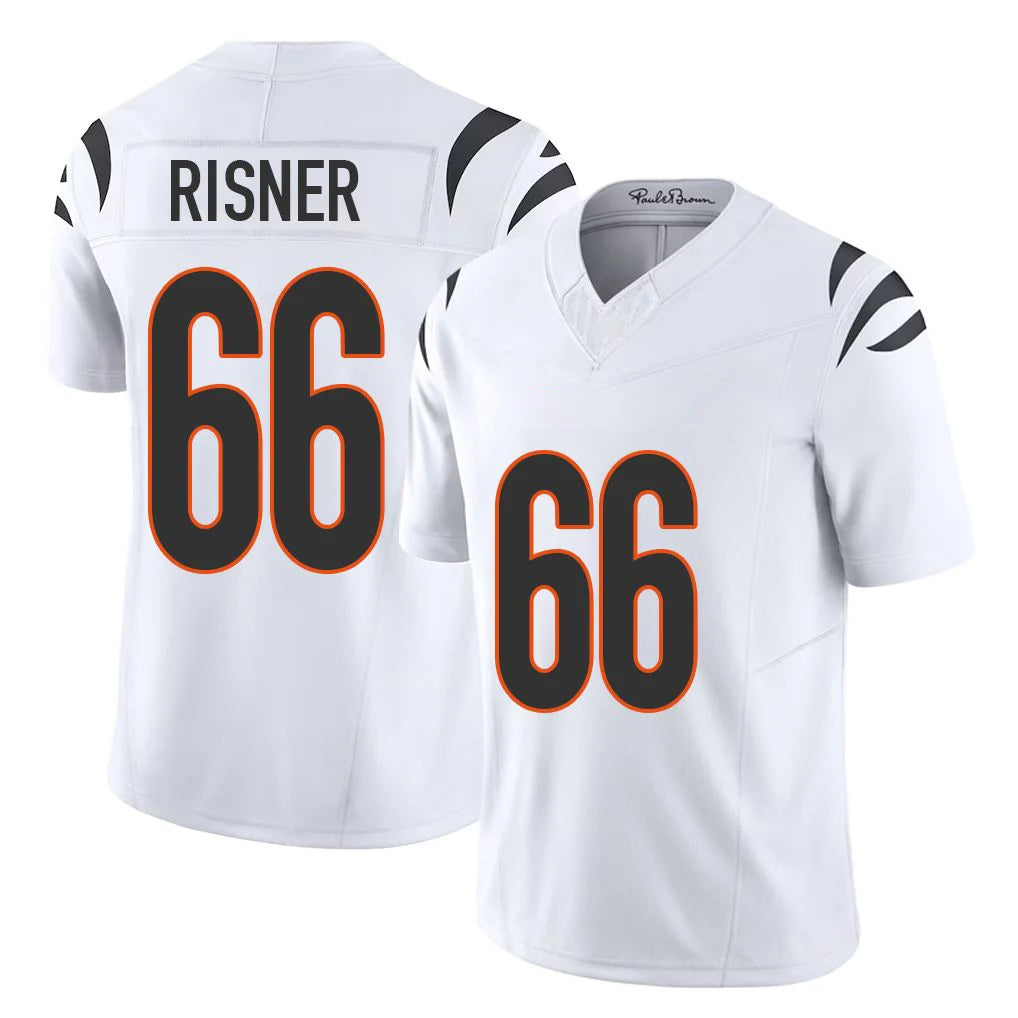 C.Bengals #66 Dalton Risner Player White Vapor F.U.S.E. Limited Home Game CBdoa Stitched Jerseys