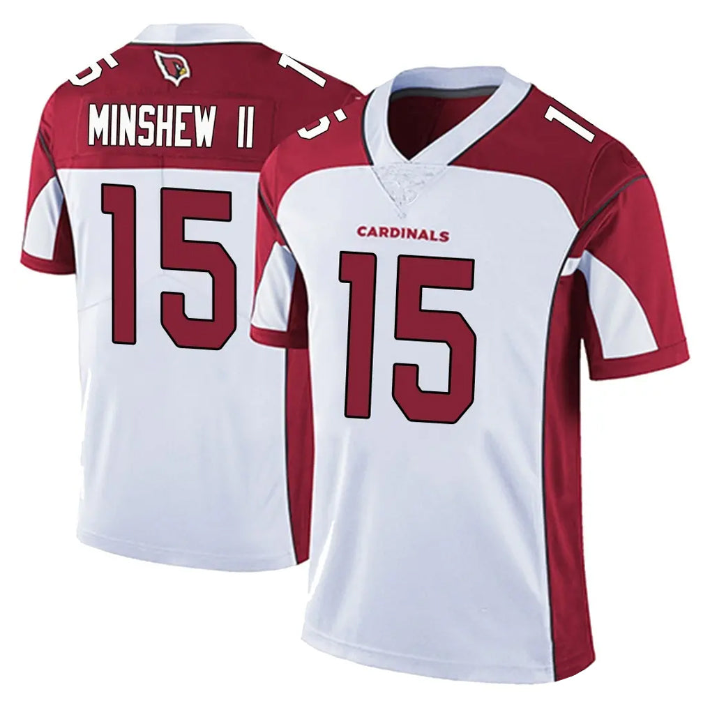 A.Cardinals #15 Gardner Minshew II Player White Vapor Limited Home Game CBdoa Stitched Jerseys