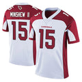 A.Cardinals #15 Gardner Minshew II Player White Vapor Limited Home Game CBdoa Stitched Jerseys