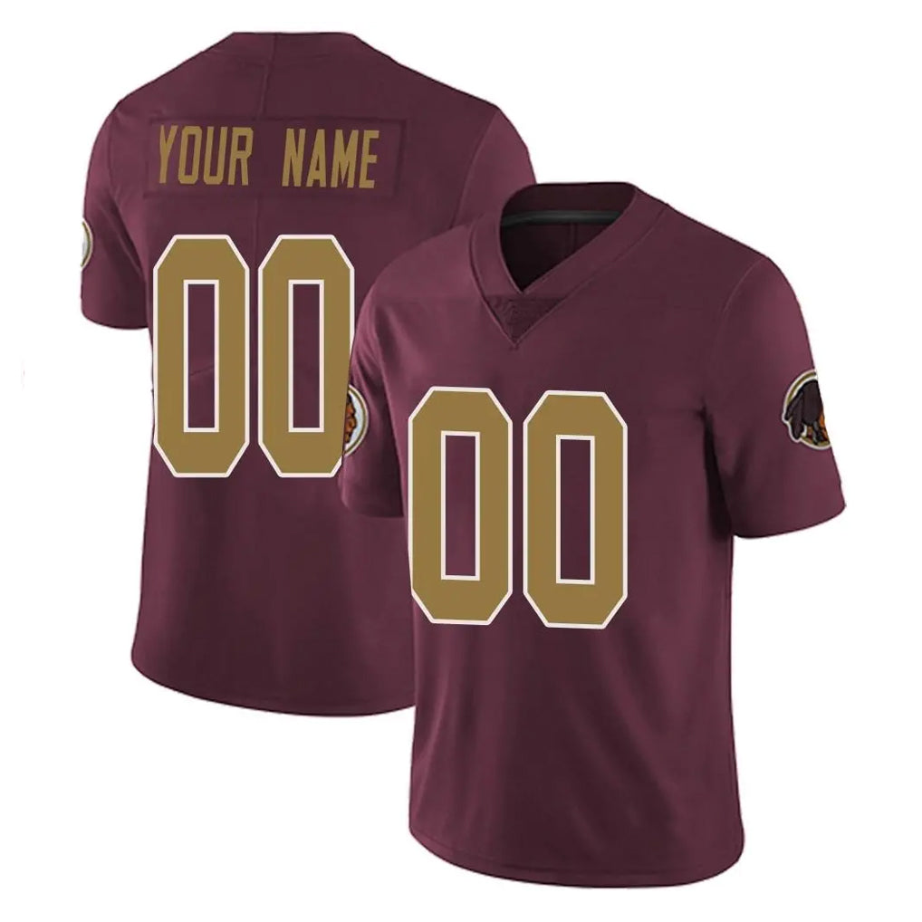 Custom W.Commanders Burgundy Alternate Vapor Untouchable Home Game Any Name & Numbers CBdoa Stitched Jerseys