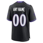 Custom B.Ravens Black Home Game Any Name & Numbers CBdoa Stitched Jerseys