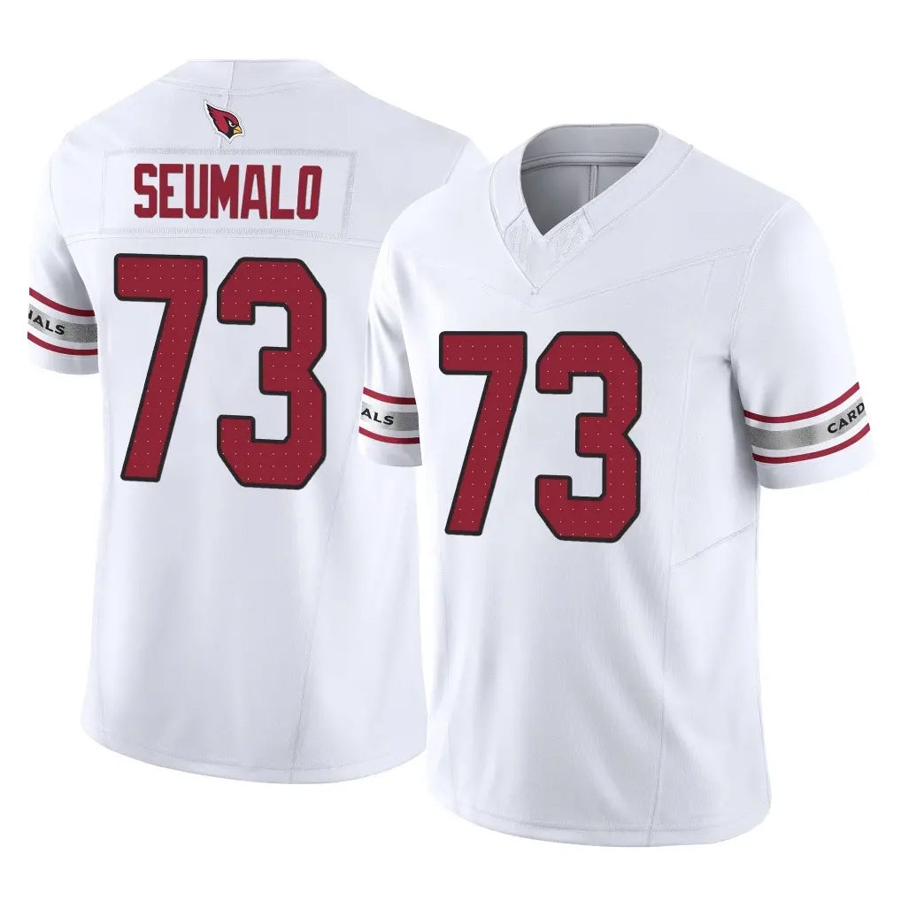 A.Cardinals #73 Isaac Seumalo Player White Vapor F.U.S.E. Limited Home Game CBdoa Stitched Jerseys