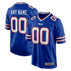 Custom B.Bills Royal Home Game Any Name & Numbers CBdoa Stitched Jerseys