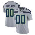 Custom S.Seahawks Gray Limited Vapor Untouchable Home Game Any Name & Numbers CBdoa Stitched Jerseys