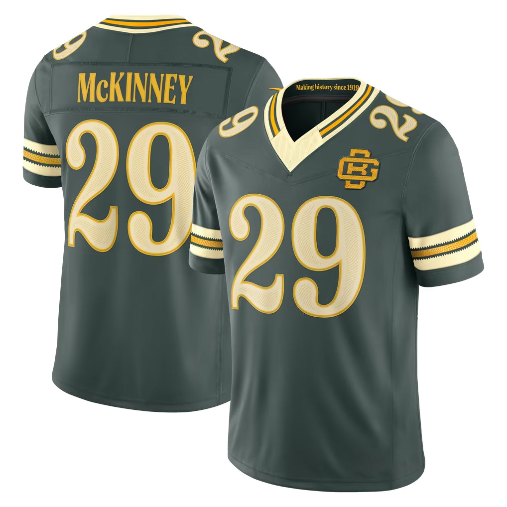 GB.Packers #29 Xavier McKinney Player Green Limited 2026 Rivalries Collection Home Game CBdoa Stitched Jerseys