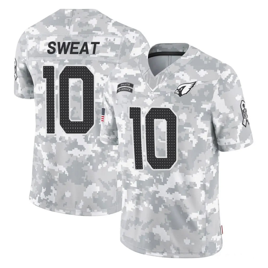 A.Cardinals #10 Josh Sweat Player Arctic Camo Limited Salute To Service Home Game CBdoa Stitched Jerseys