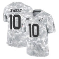 A.Cardinals #10 Josh Sweat Player Arctic Camo Limited Salute To Service Home Game CBdoa Stitched Jerseys
