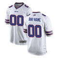 Custom B.Bills White Home Game Any Name & Numbers CBdoa Stitched Jerseys