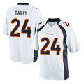 D.Broncos #24 Champ Bailey Player White Game CBdoa Stitched Jerseys