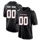 Custom H.Texans Carbon Black Fashion Home Game Any Name & Numbers CBdoa Stitched Jerseys