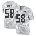 S.Seahawks #58 Derick Hall Player Arctic Camo Limited Salute To Service Home Game CBdoa Stitched Jerseys
