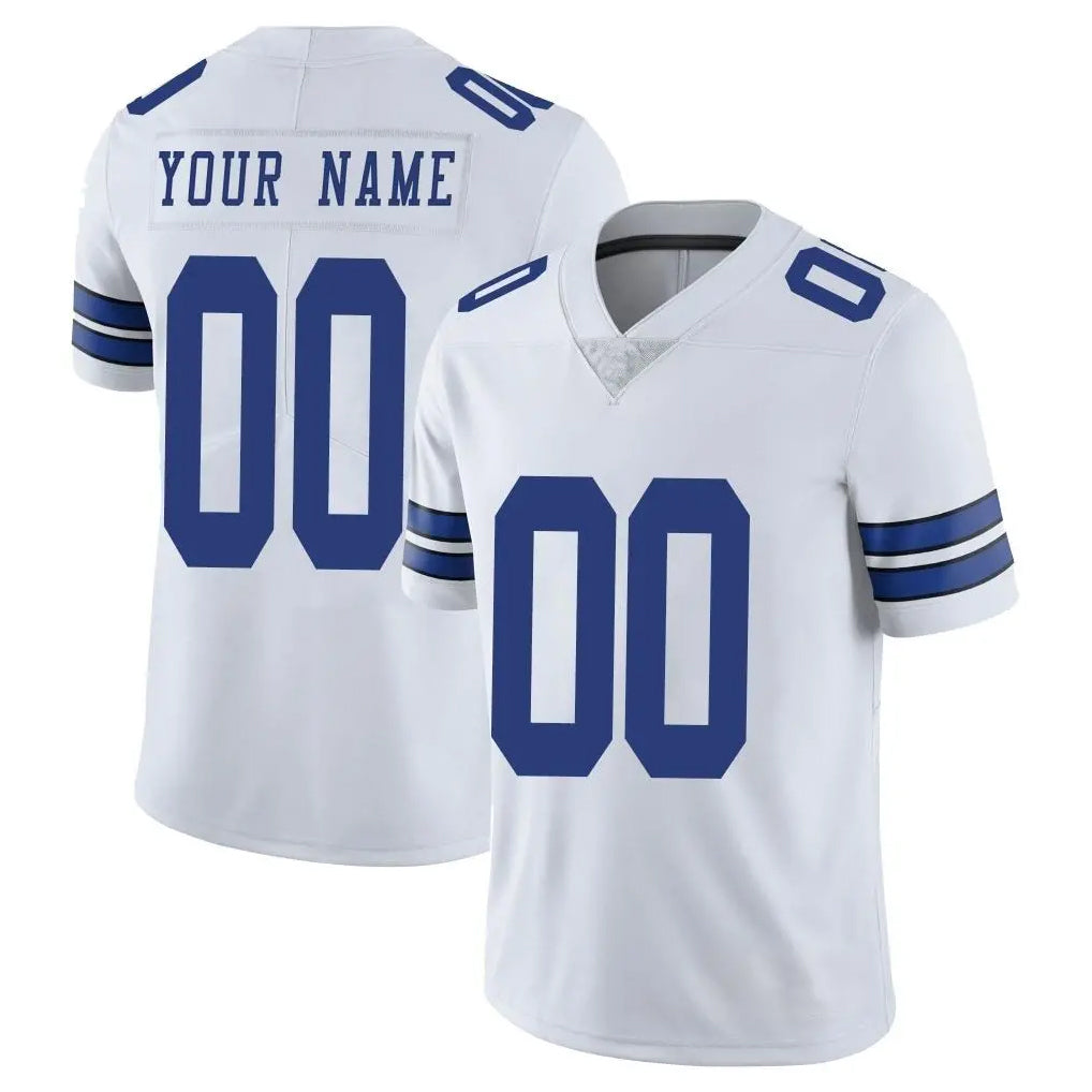 Custom D.Cowboys White Vapor Untouchable Limited Home Game Any Name & Numbers CBdoa Stitched Jerseys