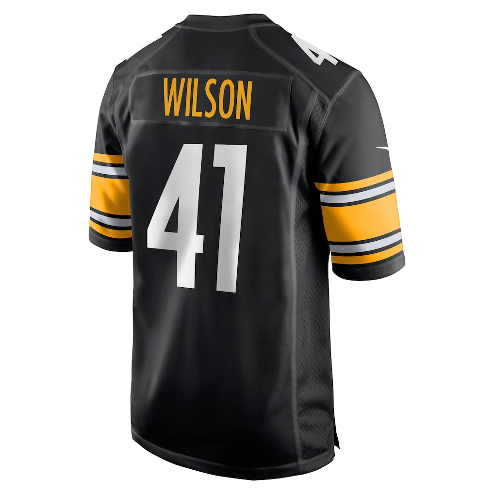 CBdoa P.Steelers #41 Payton Wilson Black Game Jersey