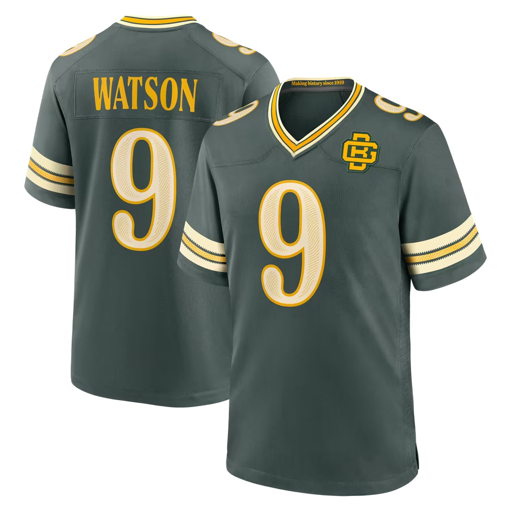 GB.Packers #9 Christian Watson Player Green 2026 Rivalries Collection Home Game CBdoa Stitched Jerseys