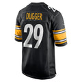 CBdoa P.Steelers #29 Kyle Dugger Black Team Game Jersey