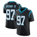 C.Panthers #97 Bobby Brown III Player Black Vapor Untouchable Limited Game CBdoa Stitched Jerseys