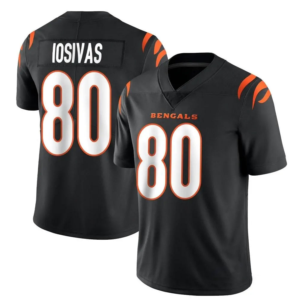 C.Bengals #80 Andrei Iosivas Player Black Vapor Untouchable Limited Home Game CBdoa Stitched Jerseys